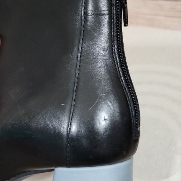Camper Twins Black Booties Blue and Green Block‎ Heels Size 35 - Picture 13 of 16